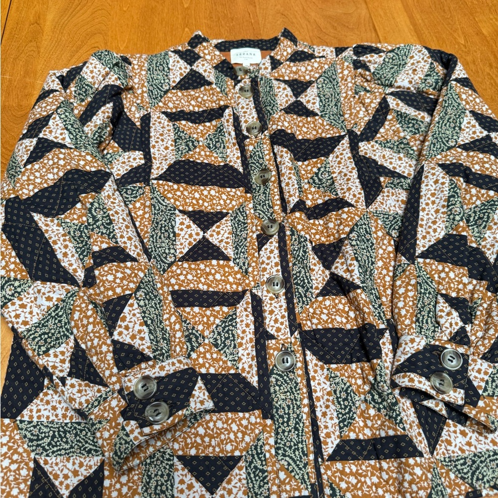Sezane Autumnal Quilted Jacket